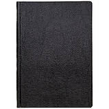 Щоденник датований на 2026 рік гнучкий з резинкою Дакар Преміум Еластик чорний для брендування, фото 3