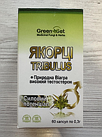 Якірці - Tríbulus - силовий потенціал (Tríbulus terréstris) (60 капсул по 0,3г)