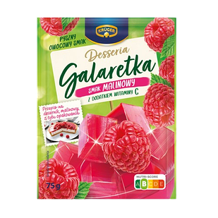 Желе (галаретка) зі смаком малина Galaretka Kruger 75 г, Польща
