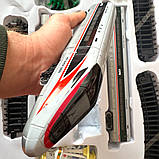 Потяг поїзд Столичний експрес, Ігровий набір залізниці України, укр озвучка, 1:43, LED-підсвітка, 3 вагони, TK Group (84467), фото 5