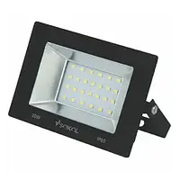 Прожектор LED 20w 220В 1500 lm 6500K IP65 Sokol (алюміній + розжарене скло)