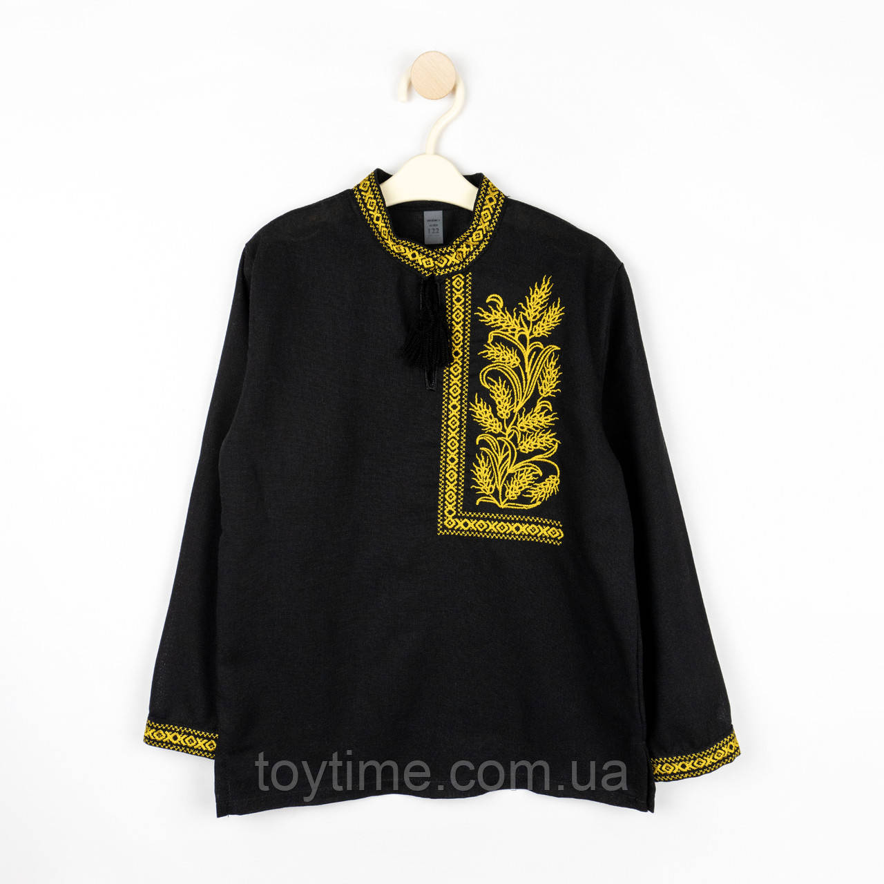 Вишиванка для хлопчика з довгим рукавом Колоски, фото 1