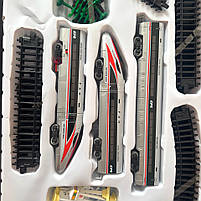 Потяг поїзд Столичний експрес, Ігровий набір залізниці України, укр озвучка, 1:43, LED-підсвітка, 3 вагони, TK Group (84467), фото 2