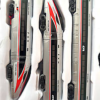 Потяг поїзд Столичний експрес, Ігровий набір залізниці України, укр озвучка, 1:43, LED-підсвітка, 3 вагони, TK Group (84467), фото 3