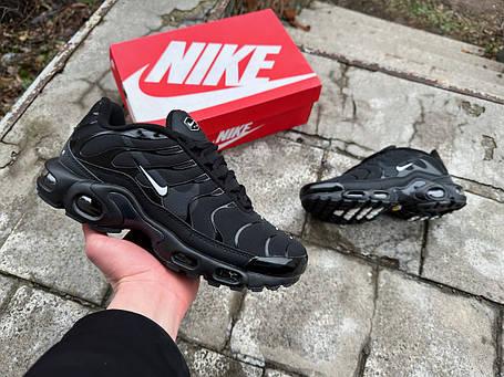 Чоловічі кросівки Nike Air Max Plus TN Black чорні, фото 1