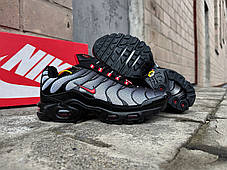 Чоловічі кросівки Nike Air Max Plus TN Black чорні з сірим, фото 4