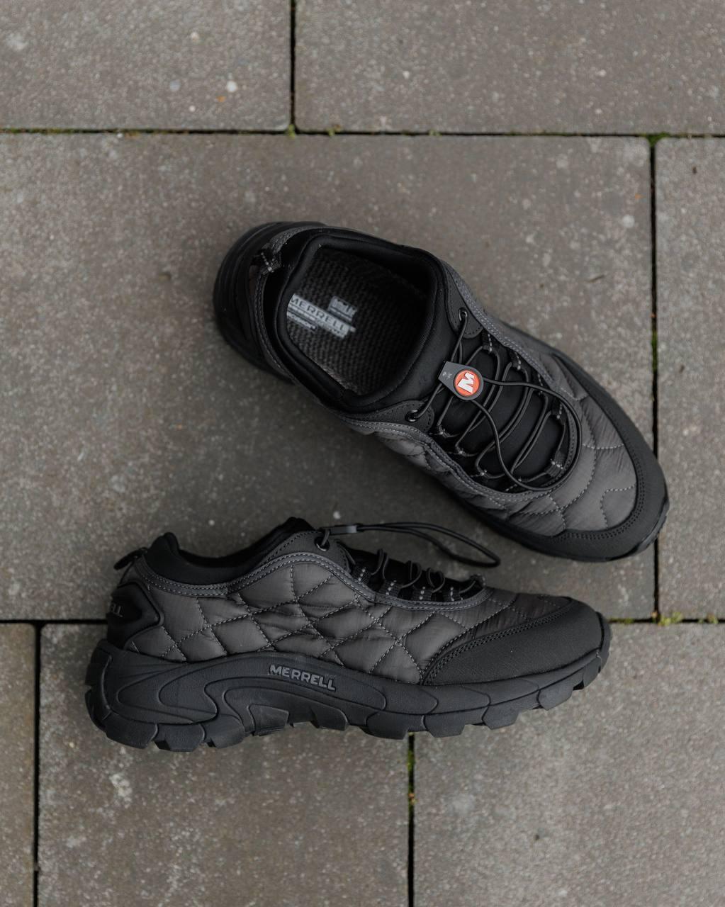 Жіночі зимові кросівки Меррел Merrell Ice Cap Moc II Grey Black (термо) ALL18857