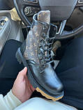 Жіночі зимові черевики Луі Вітон Louis Vuitton Boots Black Fur (з хутром) ALL09599, фото 4