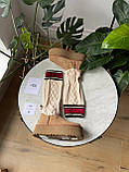 Жіночі зимові черевики Угги UGG Classic Sweater Letter Boot Chestnut (з хутром) 1144045-CHE, фото 10