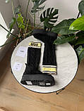 Жіночі зимові черевики Угг UGG Classic Sweater Letter Boot Black (з хутром) 1144045-BLK, фото 8