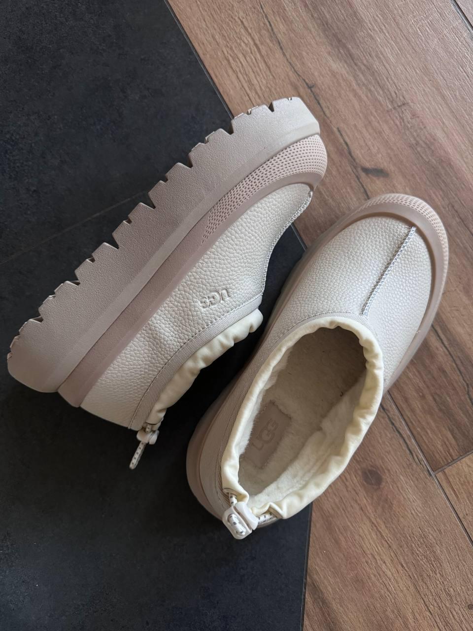 Жіночі зимові уги UGG Tasman Weather Hybrid Slipper Birch White Pepper (міх) 1158351-BHTP