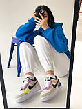 Жіночі зимові кросівки Найк Nike Air Force Shadow Beige Pink Winter (з хутром) CU8591-001, фото 4