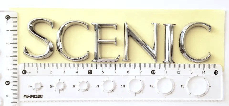 Напис "SCENIC" 2 хром, фото 1