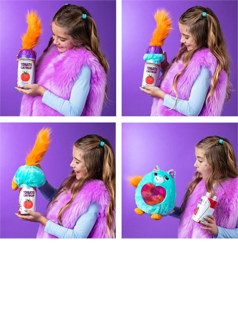 М'яка іграшка Misfittens Mini W3 – Котик у банку 20см Дві кнопки (уп.1*6)