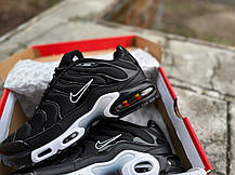 Чоловічі кросівки Nike Air Max Plus TN Black чорні з білим, фото 5