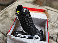 Чоловічі кросівки Nike Air Max Plus TN Black чорні з білим, фото 4