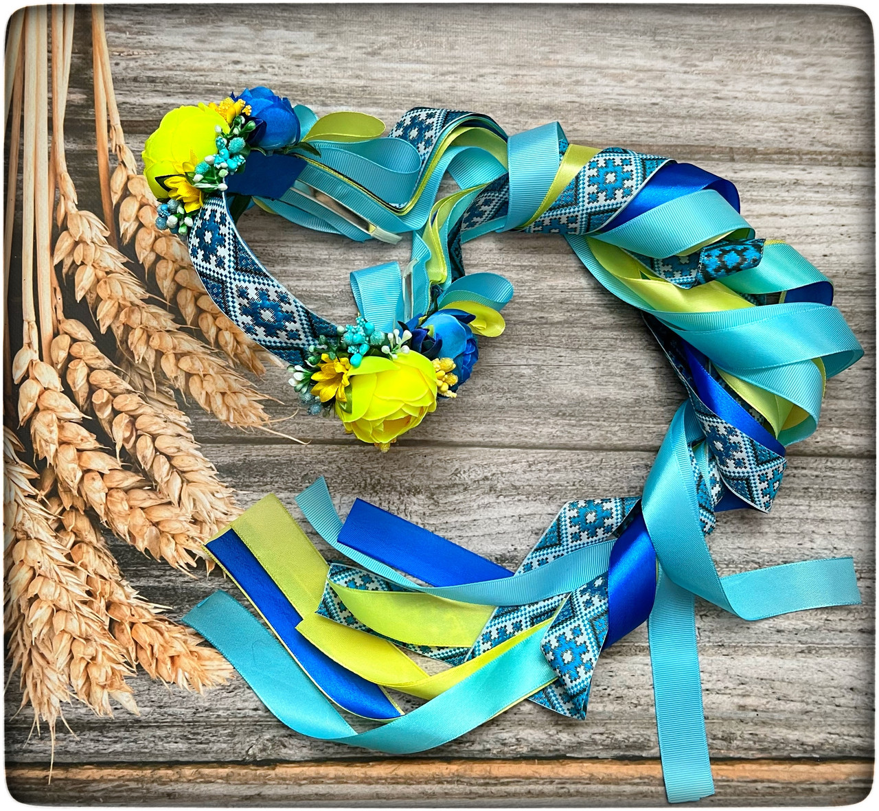 Обруч-чільце для волосся Шик патріотичний., фото 1