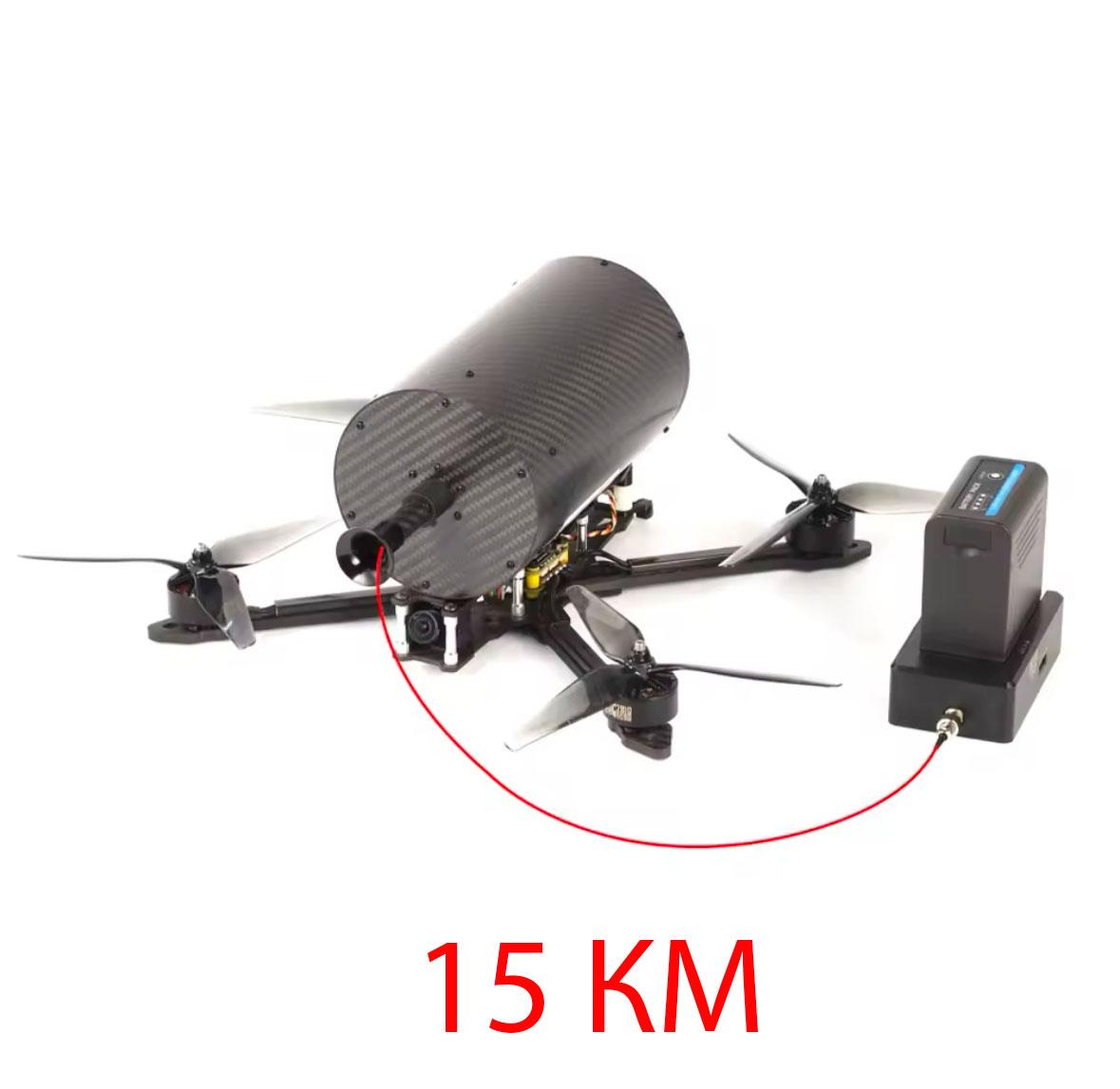 Станція управління FPV Дронів 15км з оптоволокном