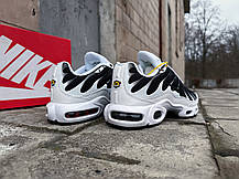 Кросівки Nike Air Max Plus TN унісекс White білі з чорним, фото 5