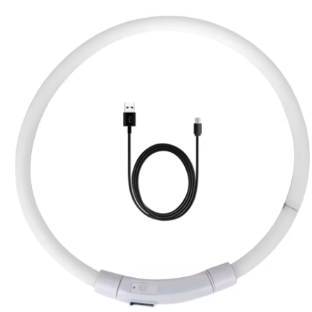 Миготливий світний нашийник белый, фото 1