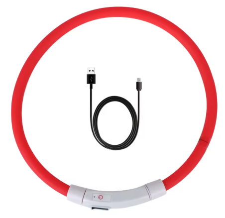 Миготливий світний нашийник, касний, фото 1