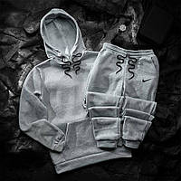 Теплий костюм чоловічий худі та штани тринитка на флісі S M L XL XXL