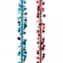 Мішура новорічна Yes! Fun металізована з декором діаметр 5 см,2 м (980161)