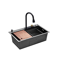 Кухонная мойка из нержавейки врезная под столешницу многофункциональная раковина для кухни