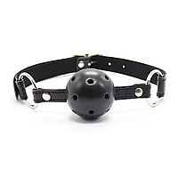Кляп в рот БДСМ с пластиковым черным шариком для взрослых