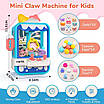 Тематичний ігровий автомат Кран машина дитині Клешня хватайка дістає іграшки Аксесуар для веселого відпочинку, фото 5