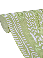 Шпалери вінілові 10.05 × 0.53 м Marburg 57152, салатові з білим для спальні, вітальні, кухні, коридору, ванної кімнати