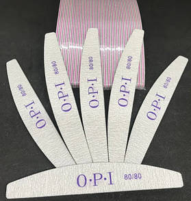Пилка для нігтів OPI 80/80 гріт човен 25 шт