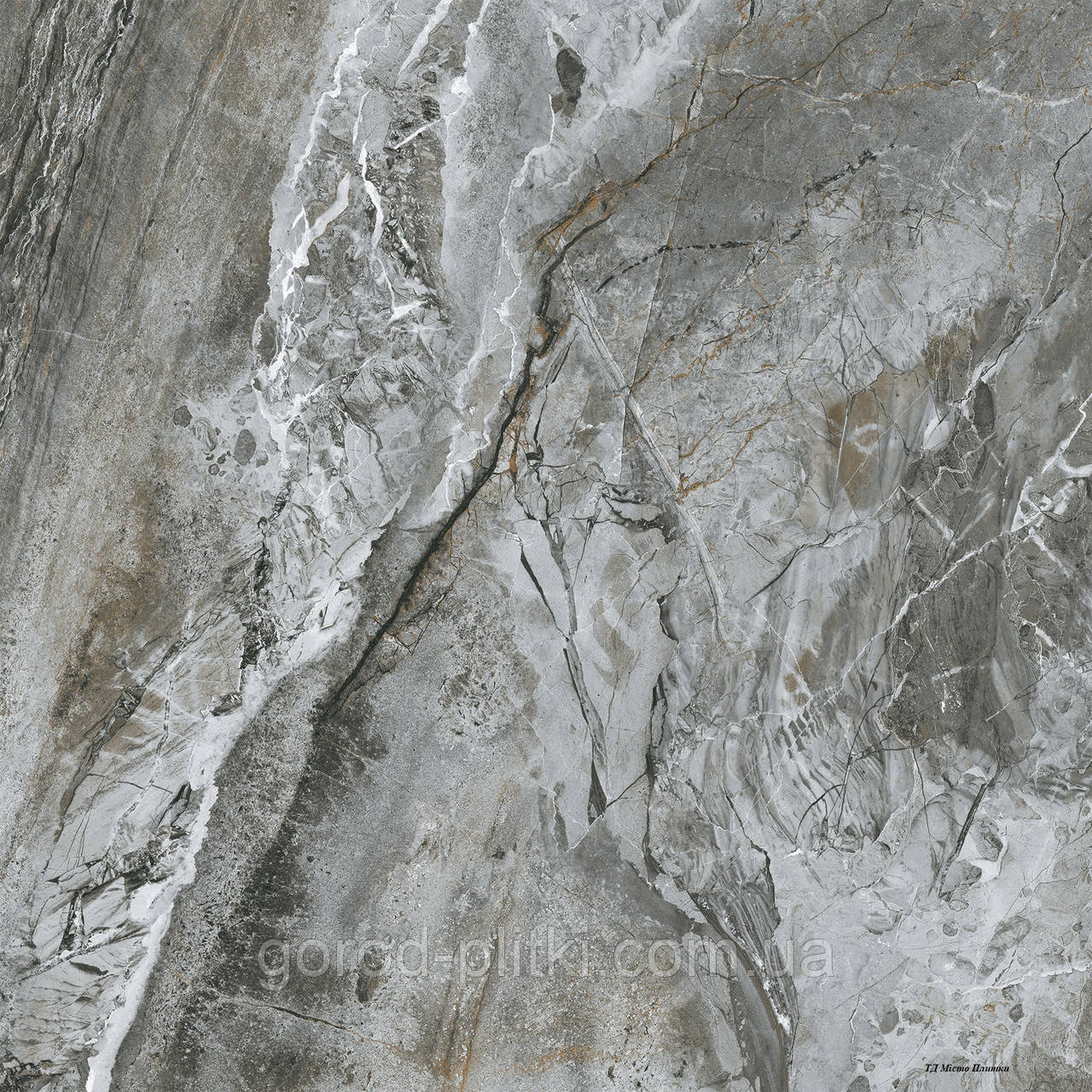 ІнтерГрес Allure плитка підлога сірий 6060 205 072/G - керамограніт 60*60 см, фото 1