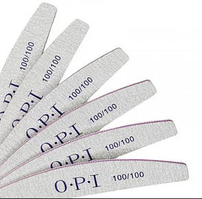 Пилка для нігтів OPI 100/100 гріт човен 25 шт