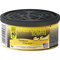 Ароматизатор автомобільний у баночці California Scents "Tropical Colada" (Тропічний коктейль)