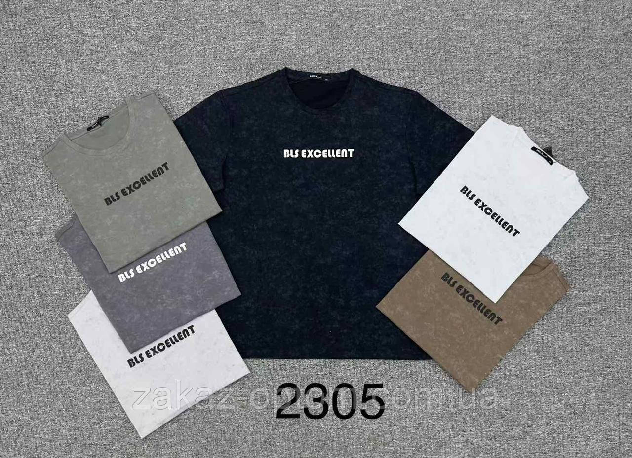 Футболка чоловіча оптом (XL-5XL) Китай 2305-130451