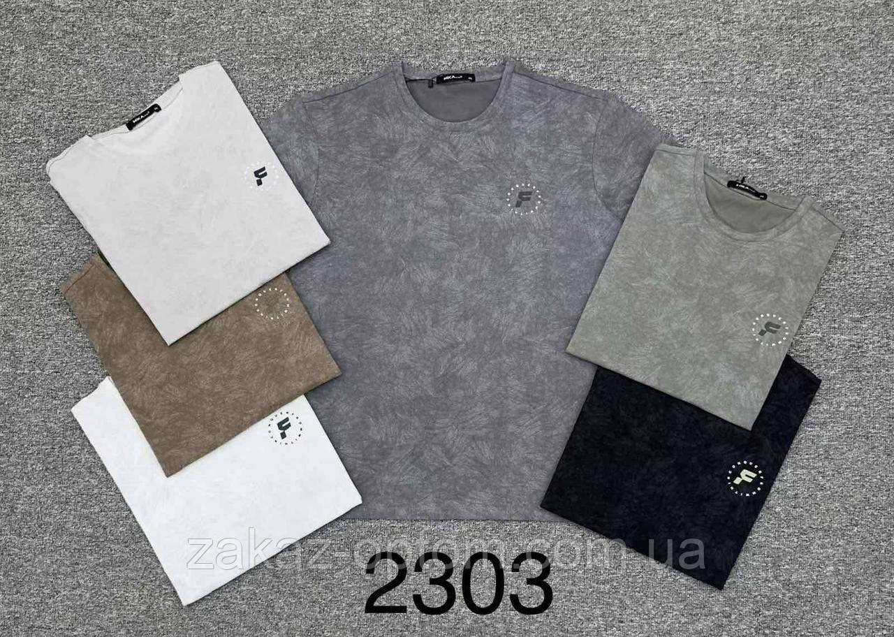 Футболка чоловіча оптом (XL-5XL) Китай 2303-130452