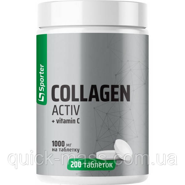 Колаген + Вітамін С Collagen Peptide - 1000 мг - 200 таб, фото 1