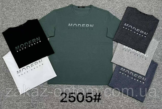 Футболка чоловіча оптом (XL-5XL) Китай 2505-130458, фото 1