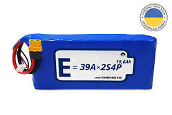 Акумуляторна збірка Li-Ion 2S4P Energy Life 19600 мАг Samsung SDI INR21700-50E 12AWG XT60-Female - 1 шт.