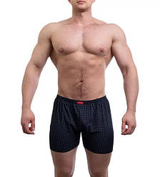 Чоловічі труси шорти облягаючі сімейні, бавовна МО top 000097 чорні розмір 54