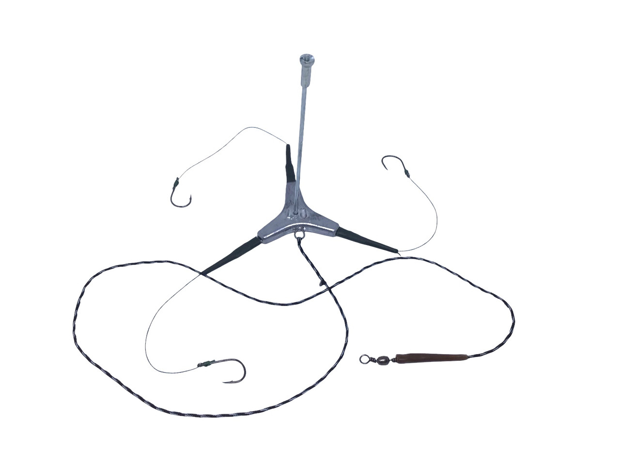 Снасть на лідкорі "Мерседес" для лову товстолоба на 3 гачка ( Донна)., фото 1