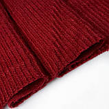 Трикотаж в'язка щільний темно-червоний, фото 10