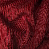 Трикотаж в'язка щільний темно-червоний, фото 6