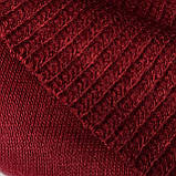 Трикотаж в'язка щільний темно-червоний, фото 8