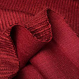 Трикотаж в'язка щільний темно-червоний, фото 9
