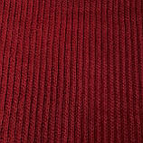 Трикотаж в'язка щільний темно-червоний, фото 2