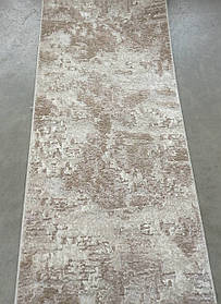 Бежева сучасна доріжка LEVADO 03889A L. BEIGE-WHITE