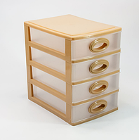 Міні-комод Консенсус чотири секції Консенсус 27х19х27см бежевий