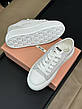 Жіночі білі шкіряні кросівки Miu Miu на платформі Міу Міу шкіряні кеди, фото 6